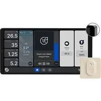 Wall Display X2 Silver + Blu H&T, Bedienteil silber