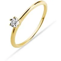 CHRIST Diamantring CHRIST Damen-Damenring 375er Gelbgold Diamant