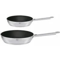 RÖSLE Pfannen-Set ELEGANCE, Edelstahl 18/10 (Set, 2-tlg., 1x Bratpfanne Ø 20 cm, 1x Bratpfanne Ø 28 cm), Antihaftversiegelung, spülmaschinengeeignet, Induktion