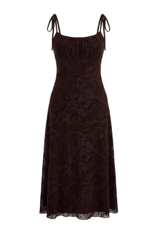Ärmelloses, geblümtes Maxikleid für Damen, lässig/alltagstauglich, figurbetont