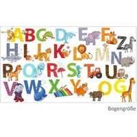 nikima Wandtattoo 084 Wandtattoo Alphabet - 750 x 420 mm (PVC-Folie)
