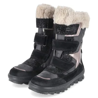 Superfit Winterstiefel  FLAVIA - Gr. 28 - Schwarz - Leder & Textil