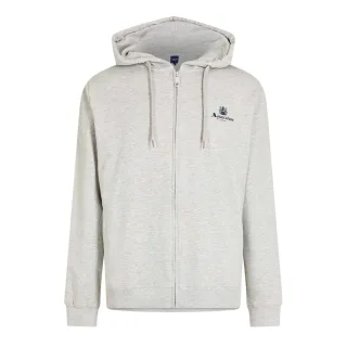 Aquascutum - Hoodie mit durchgehendem Reißverschluss für Herren, Regulär (Grau meliert)