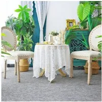 Rosnek Tischdecke Spitze, Perle, florales Muster, für Valentinstag Hochzeit Vorschlag (1-tlg), Tisch Deko