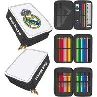 Artesanía Federmäppchen Dreifaches Federmäppchen Real Madrid