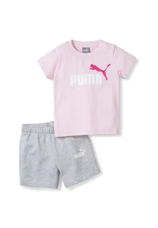 Puma Minicats Tee &amp; Shorts Set rosa/grau 845839 16