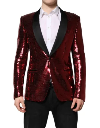Pailletten-Blazer mit Reverskragen