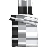 Castell - Markenbettwäsche Bettwäsche 0460125, Renforcé, 2 teilig, Polycotton, hautsympathisch, atmungsaktiv, mit Reißverschlüssen