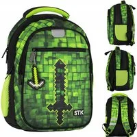 Starpak Schulrucksack Starpak Schulrucksack Jungen Pixel Gamer wasserdicht Klasse 1-3 (1-tlg)