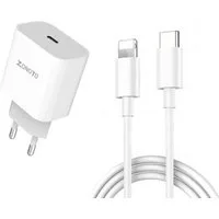 Zonoto Schnellladegerät USB C Ladekabel Adapter passt für iPhone 14, 13, 12 Smartphone-Ladegerät (2,22 mA, 1, 1 Stück, Fast Charge, 1m/2m Ladekabel)