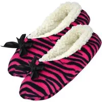 normani Damen-Slipper Hausschuhe mit Schleife Plüsch Hausschuhe (1 Paar) weiches Lammfellimitat