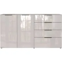 GERMANIA Sideboard Oakland, in 2 Breiten, Fronten und Oberboden mit Glasauflage