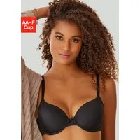 LASCANA Schalen-BH, T-Shirt-BH, Bügel-BH, Ela - perfect basic aus seidiger Microfaser, bequemer BH, große Größen