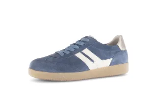 pius gabor - Sneaker low Materialmix Leder blau blau - Gr. - 5.5 UK