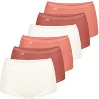 sloggi Maxislip 6er Pack Basic+ (Spar-Set) Maxi Slip - Baumwolle - Atmungsaktiv - Perfekter Sitz