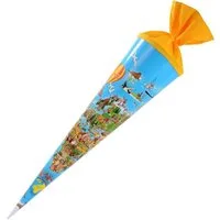 Goldbuch Schultüte Goldbuch Schultüte mit Weltkarten Motiv 70cm Lackk