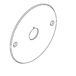 KWC Aquarotter Edelstahlabdeckplatte, AQUATIMER, D 136mm, 2000105763, 2000105763 2000105763