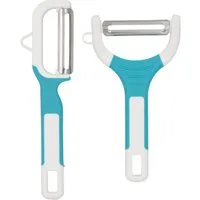TSB Werk Apfelschäler 2x Sparschäler Gemüseschäler Kartoffelschäler, Spargelschäler, Obstschäler, 2er, Set