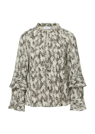 comma - Bluse beige - Gr. - 46