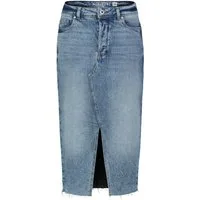 SUBLEVEL Jeansrock Damen Maxi Midi Mini Rock langer Schnitt Denim Stretch