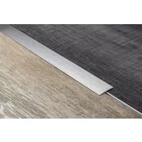 HexPro Übergangsprofil UEP 30x1mm (Bodenprofil 100cm Übergangsleiste 30mm, 1mm Stärke aus Nirosta V2A Edelstahl Übergangsschiene (1 Meter Übergangsschiene)
