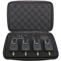 AGEM Bissanzeiger Angeln Set 4+1 mit Funk Karpfen LED Wasserdicht Funk Bissanzeiger 150m, (5-St)