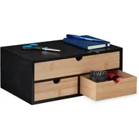 relaxdays Organizer Schreibtisch Organizer mit 3 Schubladen