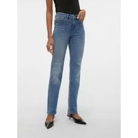 Vero Moda Straight-Jeans VMFLASH MR STRAIGHT JEANS LI347 GA NOOS Baumwollmischung mit Stretch, regular waist, straight fit