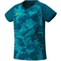 Yonex T-Shirt Crew Neck Club Team YW0033 (100% Polyester) 2025 blaugrün Damen