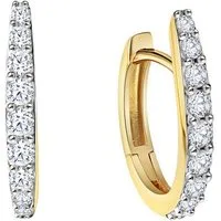 Fascination by Ellen K. Paar Creolen 585/- Gelbgold bicolor Zirkonia