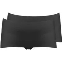 MAGIC Bodyfashion Panty (2er Pack) Sauber geschnittene Kanten für unsichtbares Styling