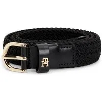 Tommy Hilfiger Stretchgürtel ESSENTIAL EFFORTLESS 2.5 ELASTIC geflochtener Stretch-Gürtel mit TH-Monogramm