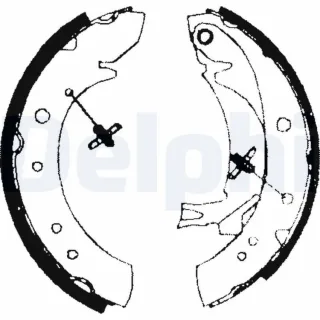 Delphi Bremsbacken hinten Citroen Fiat Peugeot Toyota