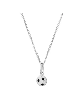 Zeeme for Kids Anhänger mit Kette 925/- Sterling Silber rhodiniert Fußball