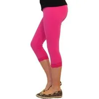 SYS Caprileggings Mädchen Kinder Leggings Leggins Capri 3/4 Spitze Hose kurz Baumwolle