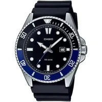 CASIO TIMELESS COLLECTION Quarzuhr MDV-107-1A2VEF, Armbanduhr, Herrenuhr,bis 20 bar wasserdicht, Datum, Resinarmband