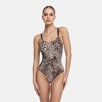 cfab Shaping-Body Bodysuit Sculpting Shapewear mit Slip-Leopard-L (1-tlg)