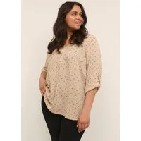 KAFFE Curve Langarmbluse Langarm-Bluse KCjoy Große Größen