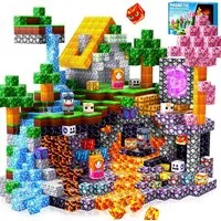 POPOLIC Magnetische Bausteine, 150 Teile Magnetbausteine ab 4 Jahre Magnetspielbausteine, (150 St., Magnetspielzeug Magneten Kinder, Magnetblöcke), für Kinder ab 3 4 5 6 7 8 9 Jahre Construction