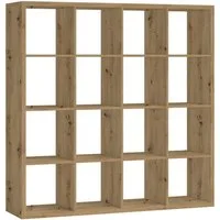 Bega Consult Raumteiler STYLE, Artisan Eiche Dekor, 16 Fächer, B 147 x H 147 x T 38 cm