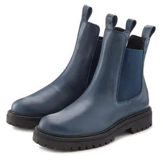 Elbsand Stiefelette "Chelseaboots, Schlupfstiefel, Bikerboots, Sommerstiefelette" aus Leder mit Stretch-Einsätzen