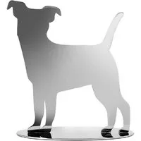 Fink Dekoobjekt Dekofigur Hund Russel Edelstahl (14cm)