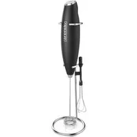 Arendo Milchaufschäumer Batteriebetriebener Handaufschäumer, Dual-Quirl & Schneebesen, leise, elektrisch, Stab, 13.000 U/min, Soft-Touch, für Cappuccino, Shakes