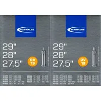 Schwalbe Fahrradschlauch 2x Schwalbe DV 19 Schlauch 29/28 Zoll 27.5x2.00-2.40 28(29)x1.50-2.40, 29, 27.5, (2-St)
