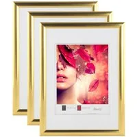 IDEAL TREND Bilderrahmen 3er 5er Pack Art Line Kunststoff Bilderrahmen Wanddeko Collage Poster