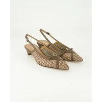George Watts R604 Slingpumps Obermaterial: Flecht