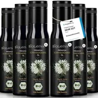 BIOLAVIVA Speiseöl : Bio - Schwarzkümmelöl - ungefiltert - kaltgepresst - laborgetestet -, 1 x 100 ml