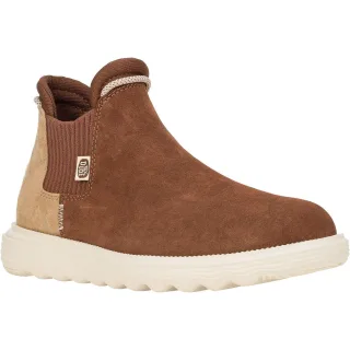 HEYDUDE Branson Novelty Leder Damen Stiefel Braun/Schlange