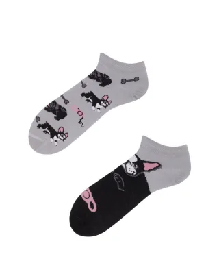 many mornings - Socken - Little Dogs grau - Gr. - 46