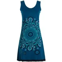 Vishes Sommerkleid Trägerkleid Hippie Mandala Print Baumwolle Alternative Mode, Boho, Hippie, Ethno, Festival